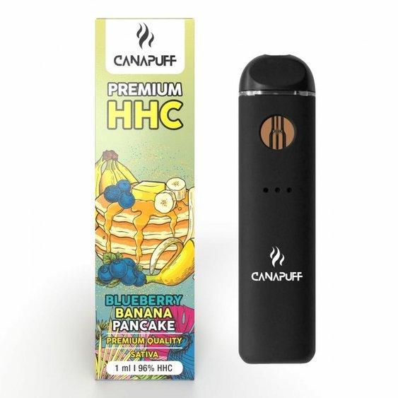 CanaPuff Vape toll BLUEBERRY BANANA PANCAKE 96% HHC, 1ml