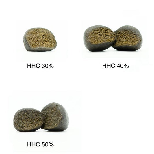 HHC Hash mintakészlet - HHC Hash 30%, HHC Hash 40%, HHC Hash 50% - 3 x 1 g